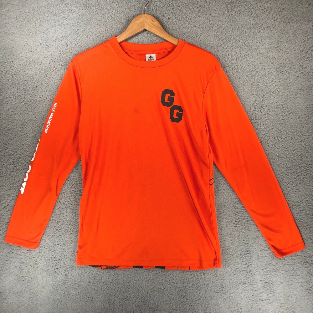 Always Advancing Golden Gate Half‎ Marathon Run Above The Clouds Orange Shirt S